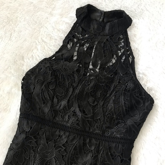 [bardot] nwot isa lace halter dress in black - Picture 6 of 8